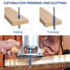 4 Pcs 1/4 Inch Shank Flush Trim Router Bit Set,