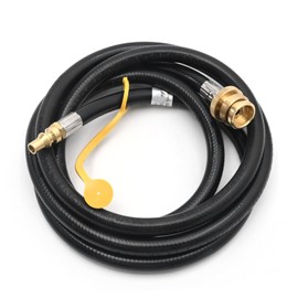 CADUFUELLY 8 Feet RV Quick Connect Propane Hose Converter, Propane Quick Connect Fittings Replacement for 1 LB Throwaway Bottle Connects 1 LB Portable Appliance to RV 1/4" Female Quick Disconnect