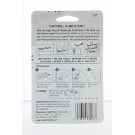80 Chart Mounts--Removable, 1"
