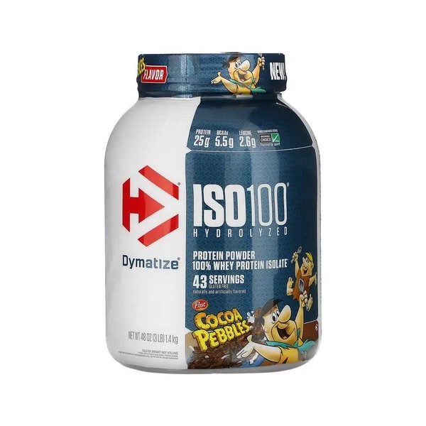 Proteina Iso 100 Dymatize Hidrolizada 3lbs Los Sabor Sabor Cocoa