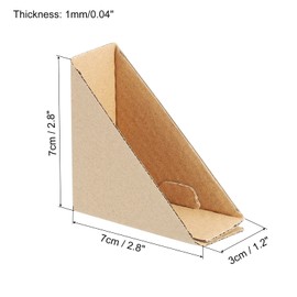 sourcing map Adjustable Cardboard Corner Protector, Cardboard Edges Protector 7x7x3cm for Art, Packing, Shipping Supplies Pack of 40
