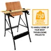 Work-It! Portable Workbench, Folding Carpenter Saw Table with Adjustable Clamps