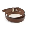 Lacoste LB82580 Men's Casual Belt, Cowhide Leather, dark brown