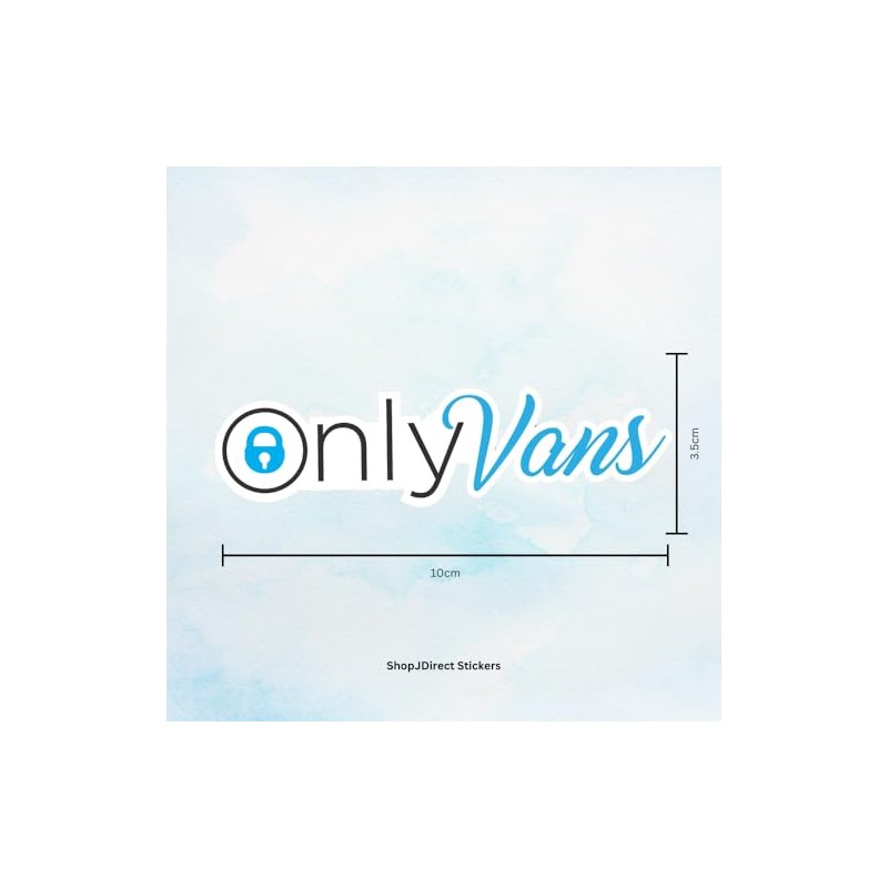 Only Vans Sticker - Waterproof Vinyl Sticker | Window Bumper