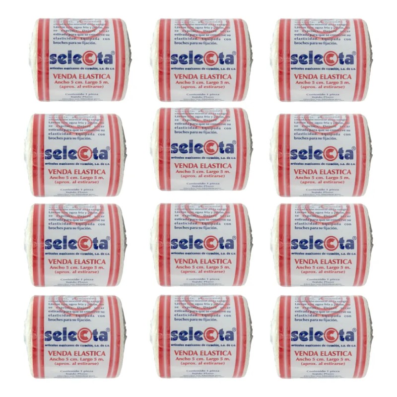 Venda Elástica De 5 Cm X 5 Mts Paquete Con