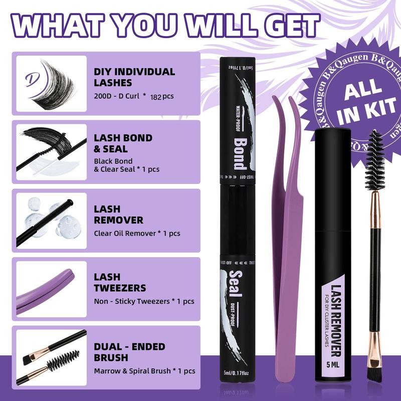 100D 200D Dramatic Soft Kit l Mega Volume Lashes, D-Curl,