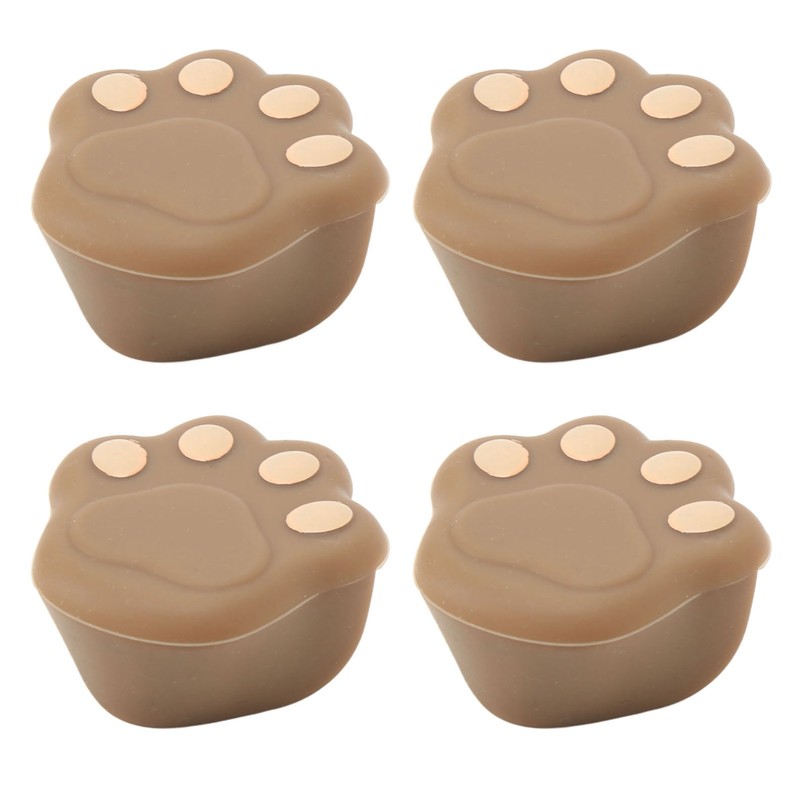 12 Pcs Corner Protector Cat Paw Shape Silicone Material 3.8x3.8x1.9cm