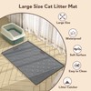 Garoopion Cat Litter Box Mat, Large 34" X 22" Cat