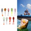 9Pcs Simulation Fishing Lures PVC Luminous Soft Fishing Baits for