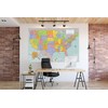 Extra-large USA Laminated Wall Map - 45'' high x 67''