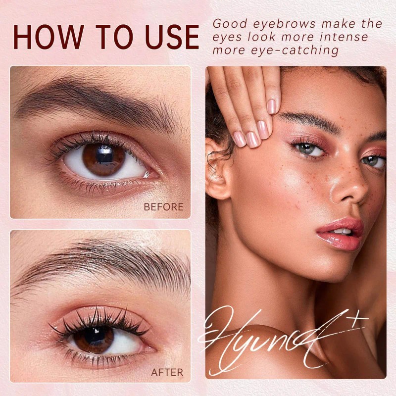 Crema Modeladora De Cejas, Gel Transparente, Pegamento Y Sec