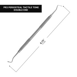 Periosteal Elevators Dental Surgical Instruments lab Work, German Grade Stainless Steel, (PR3 Periosteal Tactile Tone Double End)