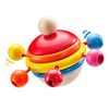Selecta 61068 Colourful Rotondo Spinning Wooden Grasping Toy, 7.5 cm,