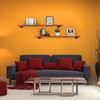 TEN49 Industrial Pipe Wood Wall Shelf - 36" Espresso Real