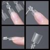 Nail Tips, Oval Short S, Half Tip, Half Paste, Double