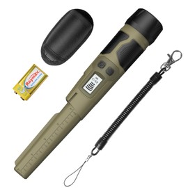 Ulhund New Metal Detector Pinpointer, Fully Waterproof Handheld Metal Detector Wand with LCD Screen, High Accuracy Pinpointer for Adults & Kids, 3 Modes