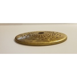 Low Profile - 3.5 inch vented brass vase cap