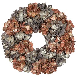 Fall Wreaths for Front Door, 24 inch Fall Hydrangea Wreaths for Front Door Outside Large Artificial Autumn Floral Wreath for Thanksgiving Harvest Christmas Wall Mantel Porch Indoor Outdoor Decor