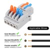 10pcs Lever Wire Connectors Quick Wiring Cable Connectors Plug-in Conductor