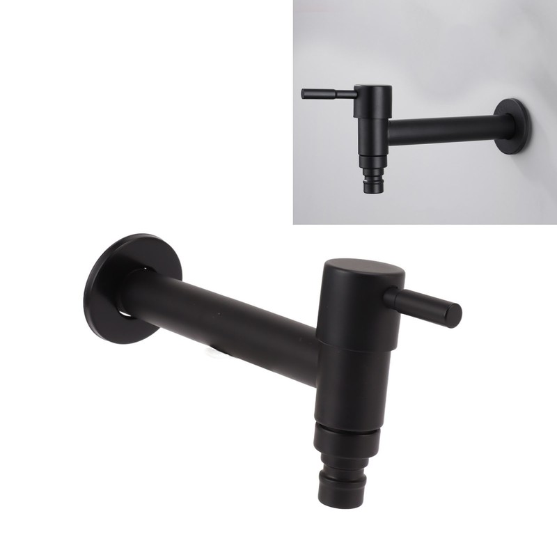 G1/2 Wall Mounted Cold Water Tap 304 Stainless Steel Single