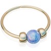 Thin Blue Opal Nose Ring – 14K Gold Filled Snug