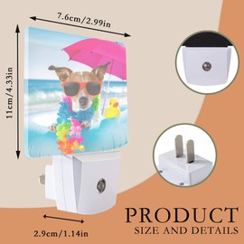 AOWULA Night Light Plug into Wall,Funny Dog Night Light with Dusk to Dawn Sensor Night Light for Kid Girls Boys Women Men Room Decor,Hallway,Kitchen,Bathroom,Nursery,Stairs