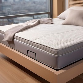 Hemobllo 2Pcs Mattress Retainer Bar, Mattress Slide Stopper Retainer Bar to Prevent Sliding, Adjustable Bed Mattress Retainer