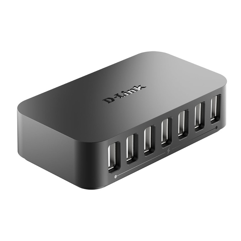 D-Link DUB-H7/B 7-Port USB 2.0 Hub - UK Version