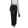 FLYING BANANA Women's High Waisted Wide Leg Baggy Stretch Denim