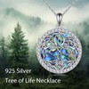 VONALA Tree of Life Necklace Irish Celtic Tree Pendant Fashion