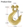 OAFHZMAO 4 Pack Heavy Duty Safety Latch Clevis Slip Hook