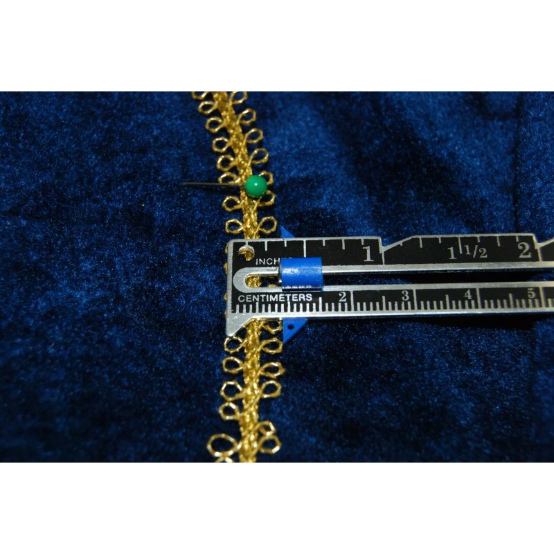 Unbranded Gold or Silver Picot loop metallic braid trims sold
