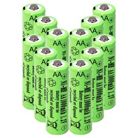 22 Packs 1.2V Ni-Mh Rechargeable AA and AAA Batteries Combo Pack for Lawn Lights, Toys, TV remotes, flashlights, Wireless mouses, Portable Audio Players, Game Controllers, Smart Home Devices