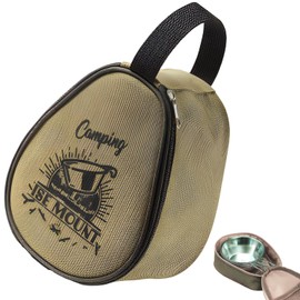 fogman Shera Cup Case, Metal Cup, Portable, Compact, Cover, Stylish, Camping, Braun, retro