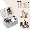 Makeup Bag Travel Cosmetic Bags with Brush Compartment Large Portable