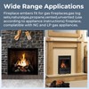 TOSRWGLL Gas Fireplace Glowing Embers,Rock Wool Embers for Indoor Gas