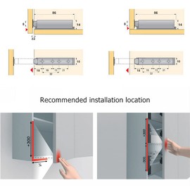 YUOIP® Magnetic Door Catch Push to Open Door Opener Pressure Touch Release Release Latch (Pack of 6) (White)