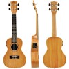 EASTROCK Concert Ukulele Mahogany Beginner Electric Built-in Digital Tuner Ukelele