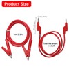 Dealikee 2pcs Crocodile Alligator Clips with 2pcs Banana Plugs, 15A
