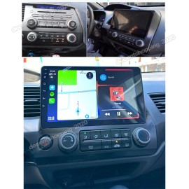 Podofo 32G Android 13 For Honda Civic 2006-2011 Apple CarPlay Car Stereo Radio GPS WIFI