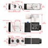 Heschen 4V210-08 12VDC PT1/4 5-Way 2-Position CE Electric Pneumatic Solenoid
