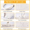 10 Pieces White Burlap Bags Jute Tote Gift Bags Reusable
