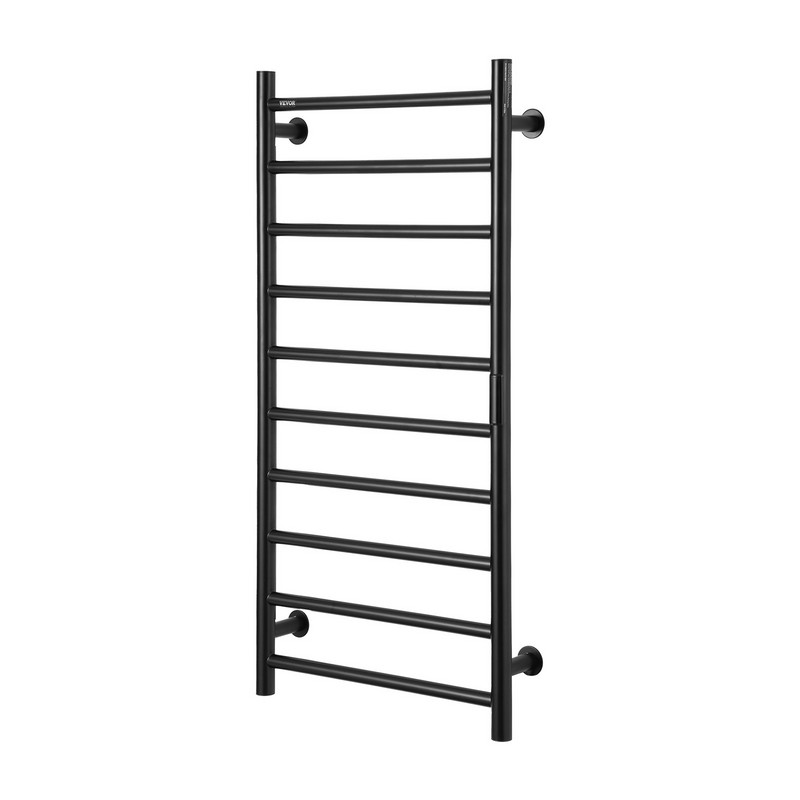 VEVOR 10-Bar Wall Mounted Heated Towel Warmer Rack - 5-Level