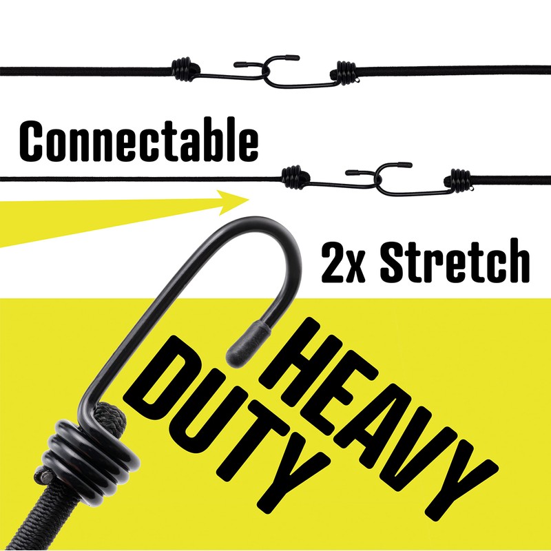 Glengor Premium Bungee Cord Set | Pack of 12 |