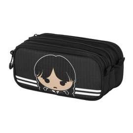 Wednesday Cute-Fan Trick Pencil Case 2.2, Grey, 23 x 11 cm, gray, Fan Trick Pencil Case 2.2 Cute