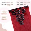 TESS Clip-In Extensions Like Real Hair, Synthetic Hair, 8 Pieces,