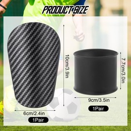 Mini Shin Pads Football Set, Small Shin Boys Guards, Lightweight Compact Shin Protection Pads, Soccer Shin Protective Guards with Sock Covers, Comfort Shin Protection Gear Accessories for Sport Train