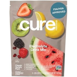 Cure Hydration Mezcla De Bebida De Electrolitos A Base De Plantas  Sin Azúcar Agregada  Fsa Y Hsa  Polvo Para Aliviar La Deshidratación Elaborado Con