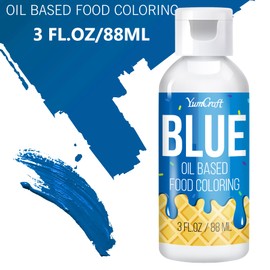 Oil Based Food Coloring for Chocolate - Vibrant Color Food Coloring for Chocolate, Candy Melts, Buttercream, Frosting - Fat Soluble Food Color Dye for Baking, Fondant (Blue, 3 fl.oz)