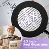 12X Magnifying Glass with Light and Stand,NUEYiO 3-Color Stepless Dimmable